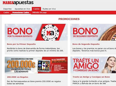 marca apuestas casino promociones